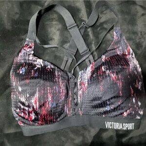 Victoria's Secret Black and Red Sports Bra